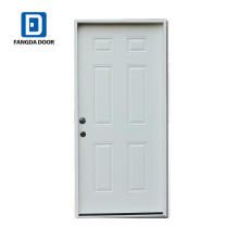 Traditional 6-Panel Design Metal Prehung Door